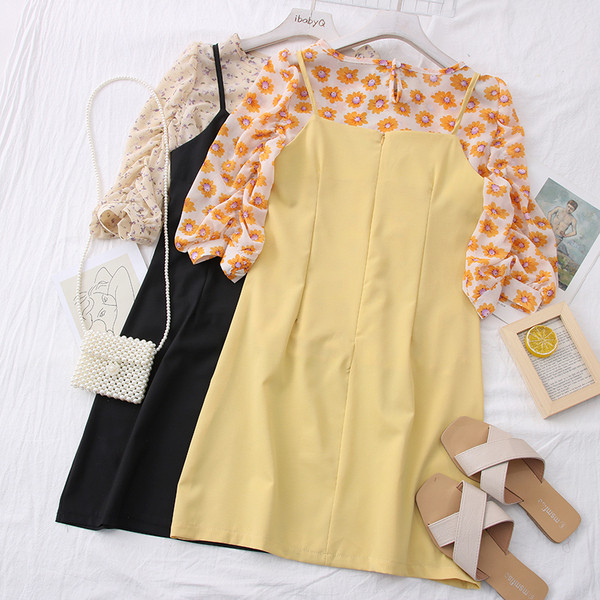 Нов модел дамски комплект риза + рокля 