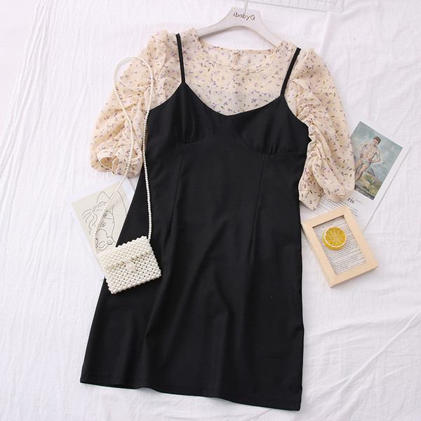 Нов модел дамски комплект риза + рокля 