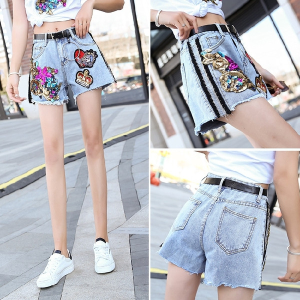 ΝΕΟ μοντέλο γυναικεία σορτς με κεντήματα 