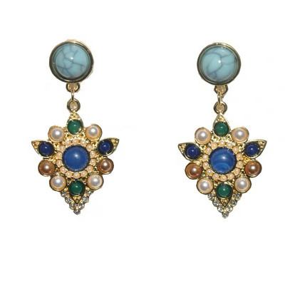 Γυναικεία κρεμαστά σκουλαρίκια διακοσμημένα με πέτρες