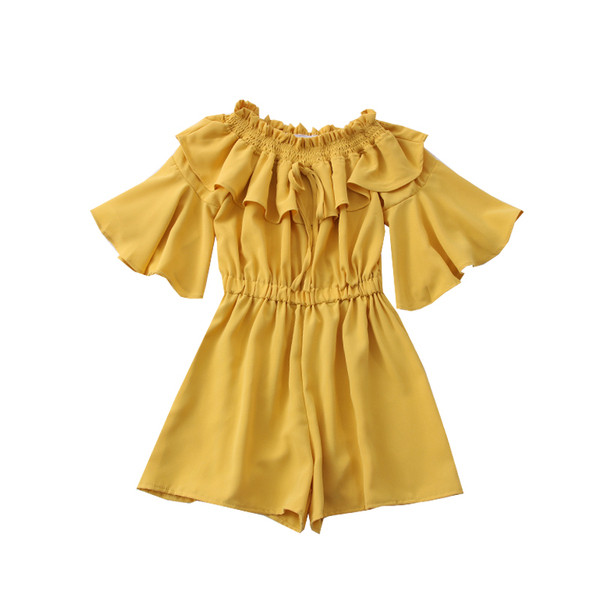 Νέο μοντέλο γυναικεία ολόσωμη φόρμα με μανίκια λωτού και ντεκολτέ