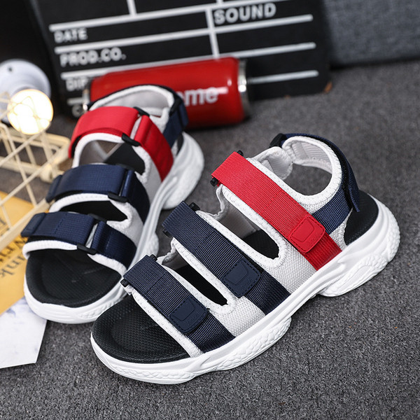 Νέο μοντέλο ανδρικά σανδάλια με βελκρό και επίπεδη σόλα