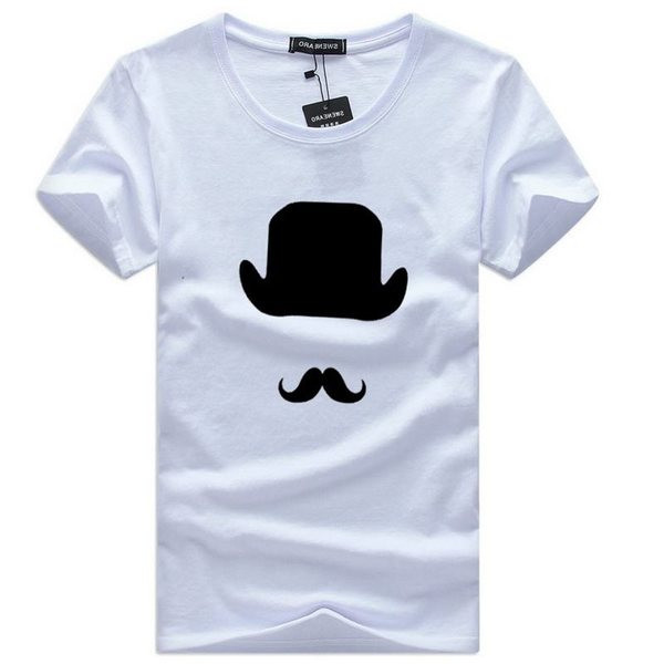 Mintás és rövid ujjú férfi póló - nagy méret