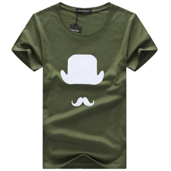 Mintás és rövid ujjú férfi póló - nagy méret