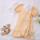Rochie de dama model nou cu maneci scurte si decolteu spitz