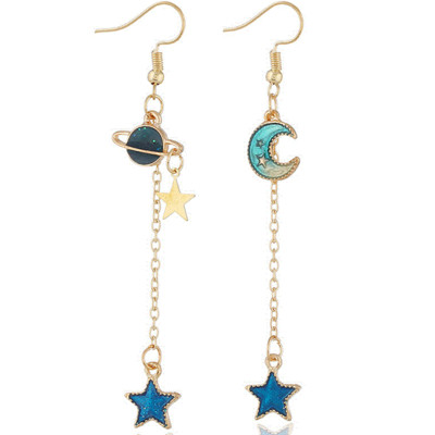 Γυναικεία κρεμαστά σκουλαρίκια σε χρυσό χρώμα