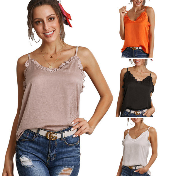 Ежедневен дамски потник  изчистен модел с тънки презрамки 