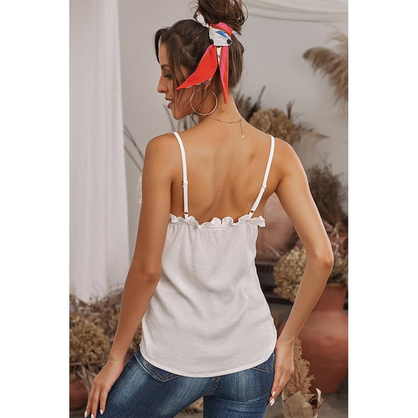 Ежедневен дамски потник  изчистен модел с тънки презрамки 