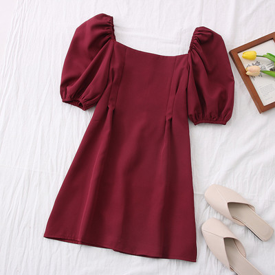 Rochie scurta de dama cu decolteu patrat