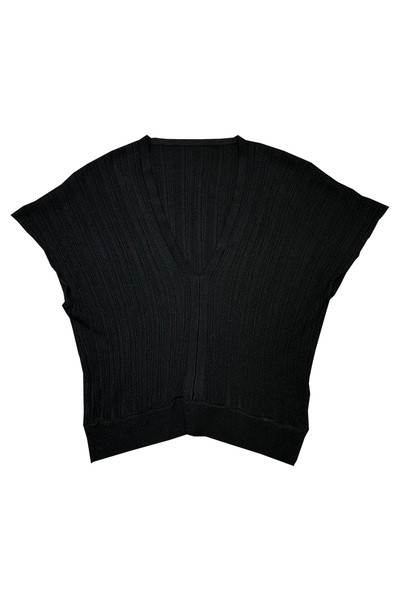 Bluză casual modernă, cu decolteu adânc