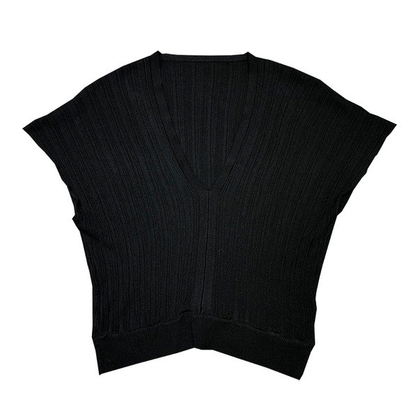 Bluză casual modernă, cu decolteu adânc