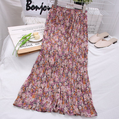 Fusta de dama model nou cu model floral