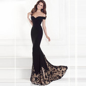 ÚJ modell női hosszú hivatalos ruha ejtett pántokkal és tülllel