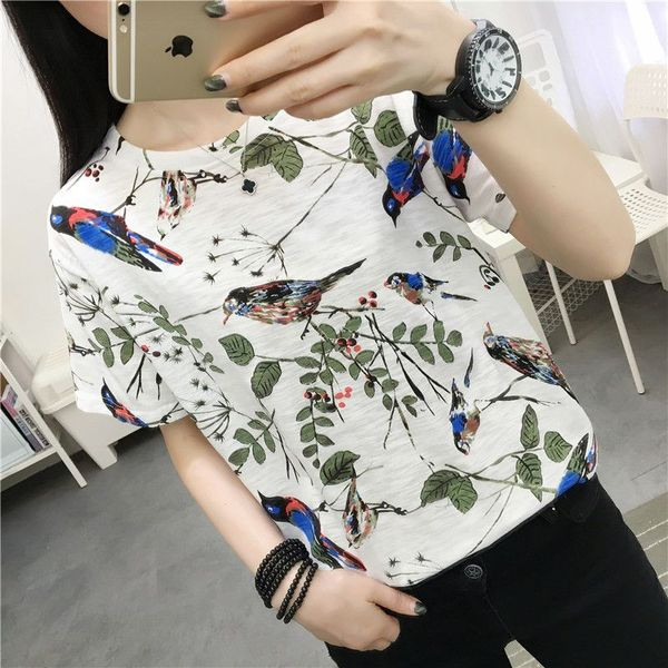 Ženska moderna majica s cvjetnim uzorkom