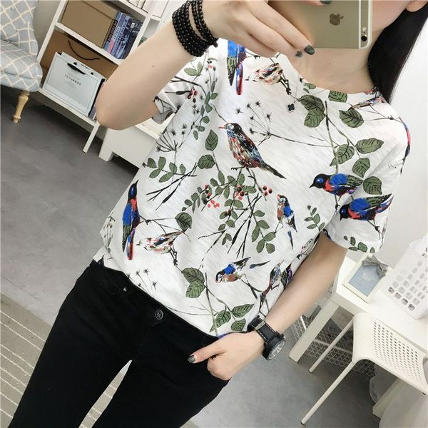 Ženska moderna majica s cvjetnim uzorkom