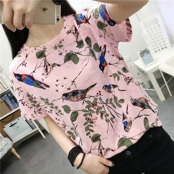 Ženska moderna majica s cvjetnim uzorkom