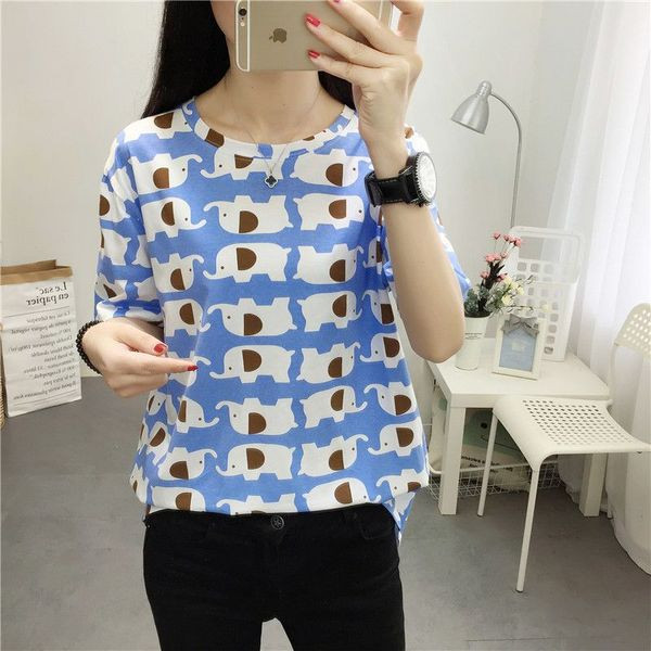 Ženska majica s printom i kratkim rukavima