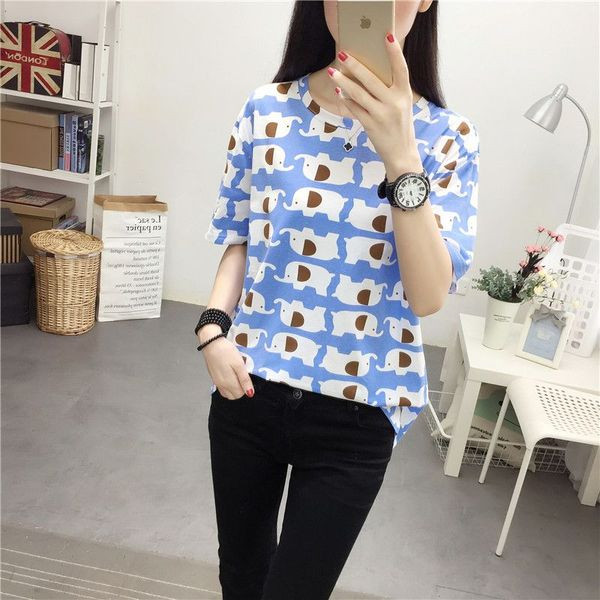 Ženska majica s printom i kratkim rukavima