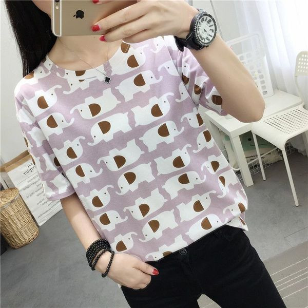 Ženska majica s printom i kratkim rukavima