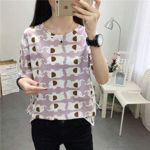 Ženska majica s printom i kratkim rukavima