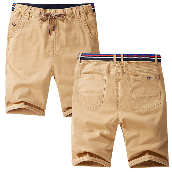 Modern férfi 3/4-es rövidnadrág derékkötővel