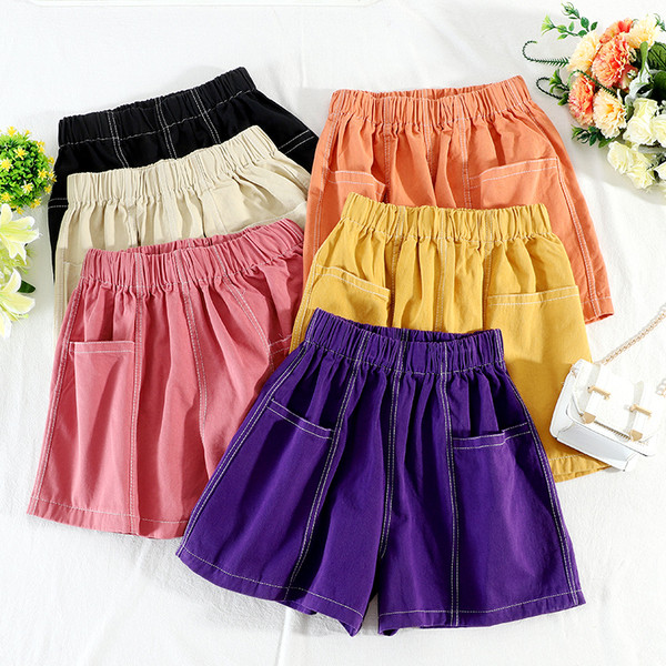 Къси ежедневни панталони с ластична талия и джоб