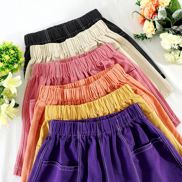 Къси ежедневни панталони с ластична талия и джоб