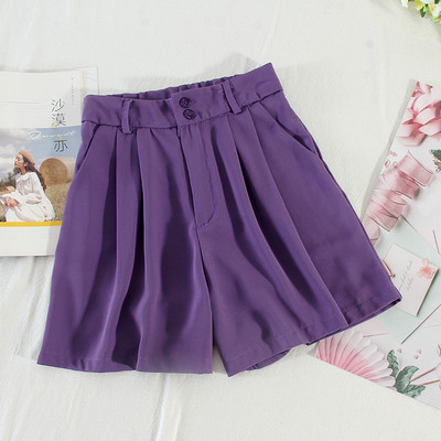 Pantaloni scurți de damă cu talie înaltă