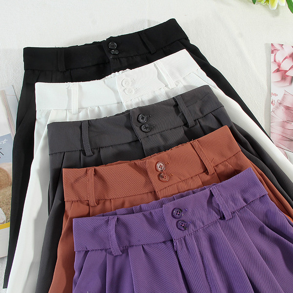 Ежедневни къси дамски панталони  с висока талия 