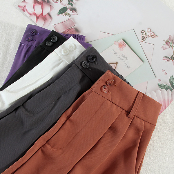 Ежедневни къси дамски панталони  с висока талия 