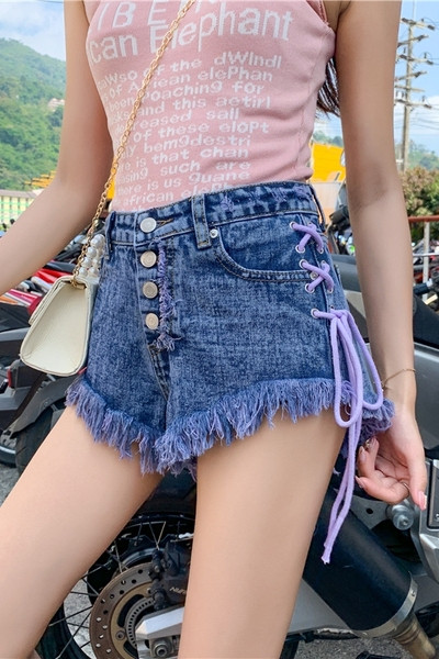 Novi model traper hlačica s resama i vezicama