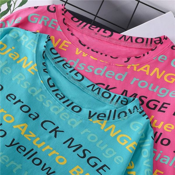 Női széles, feliratos póló