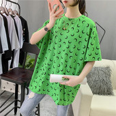 Tricou casual cu maneca scurta model larg