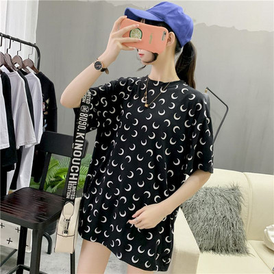 Tricou casual cu maneca scurta model larg