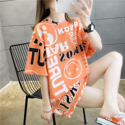 Tricou lat de dama cu inscriptii