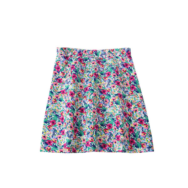 Moderna ženska suknja sa cvjetnim uzorkom - visoki struk