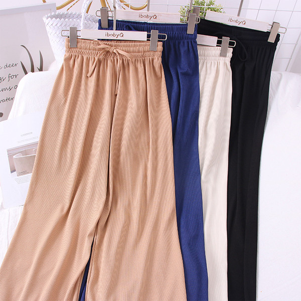 Alkalmi női hosszú nadrág - széles modell