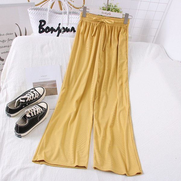 Alkalmi női hosszú nadrág - széles modell