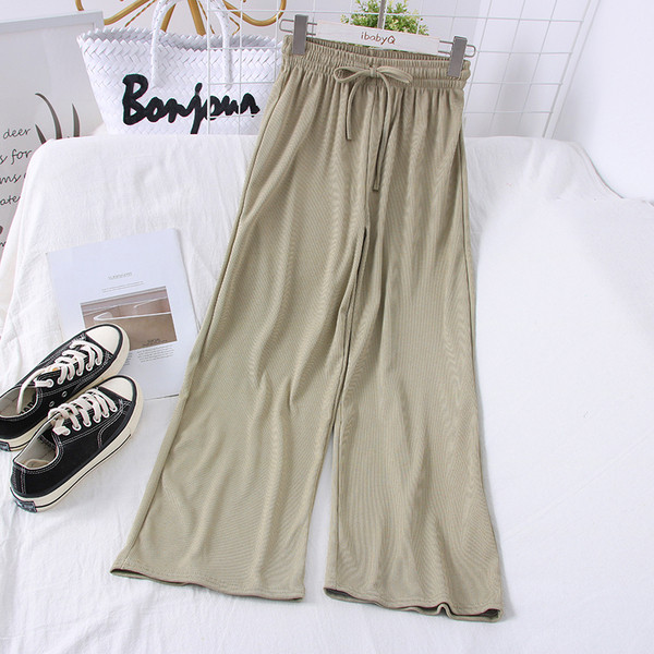 Alkalmi női hosszú nadrág - széles modell