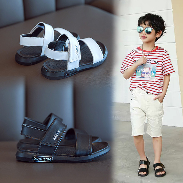 Dječje sandale od eko kože za dječake sa ravnim đonom