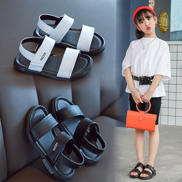 Dječje sandale od eko kože za dječake sa ravnim đonom