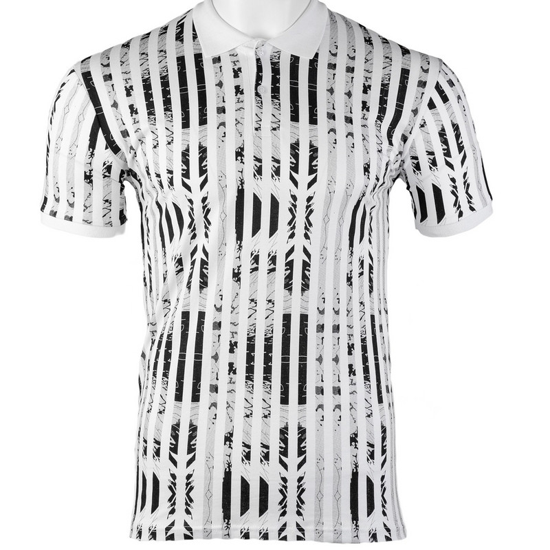 Slimfit Мъжка поло пике тениска с яка 1275_2