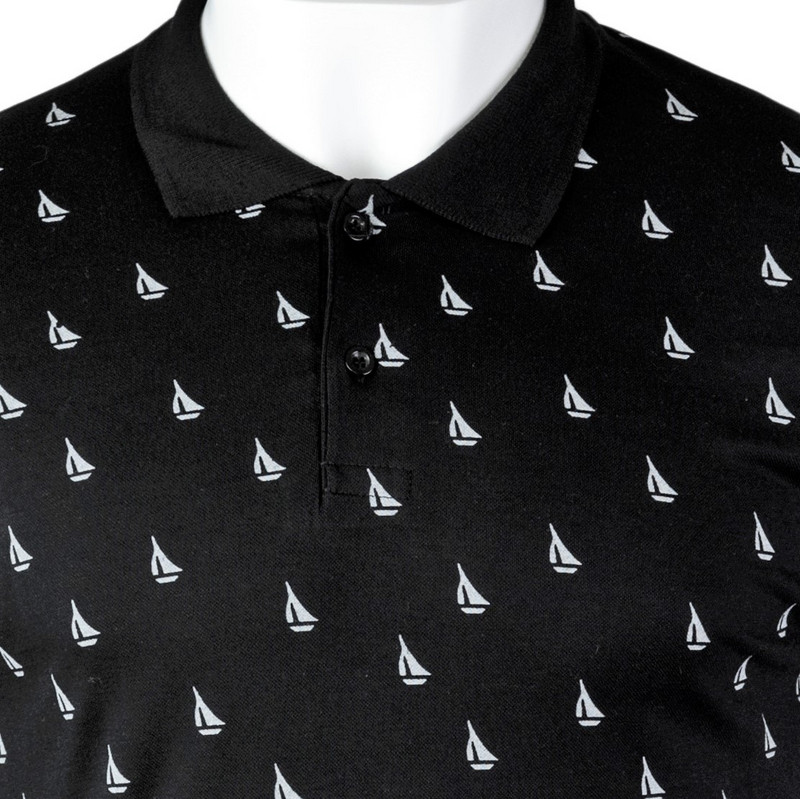 Slimfit Мъжка поло пике тениска с яка 1276_1