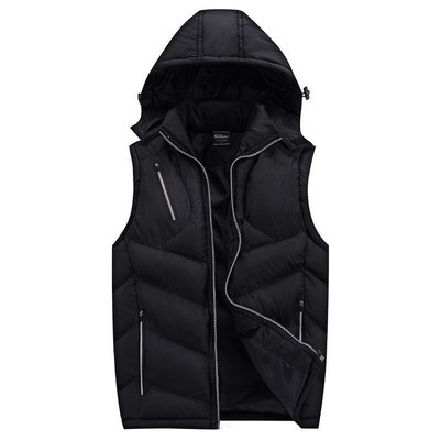 Ежедневен мъжки елек с цип и качулка