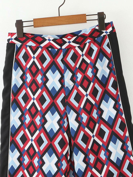 Duge široke hlače s uzorkom