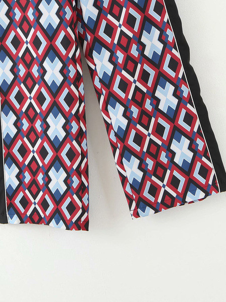 Duge široke hlače s uzorkom