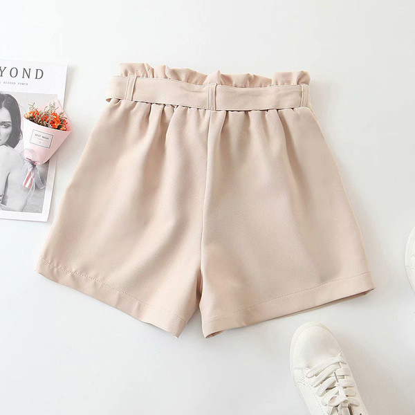 Γυναικεία σορτς με ελαστική μέση και κορδόνια
