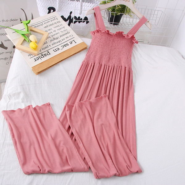 Γυναικεία μακρυμάνικη καθημερινή ολόσωμη φόρμα με τιράντα