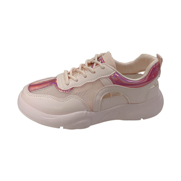 Καθημερινά γυναικεία πάνινα παπούτσια με κορδόνια και επίπεδη σόλα