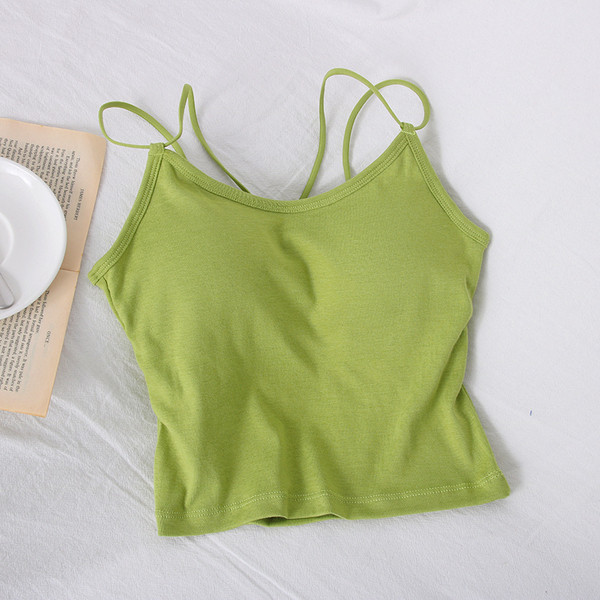 Dnevna ženska majica bez rukava na tanke naramenice